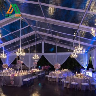 China Party 10m Clearly Spanning Transparent Roof Wedding Party Event Tents Marquee for sale