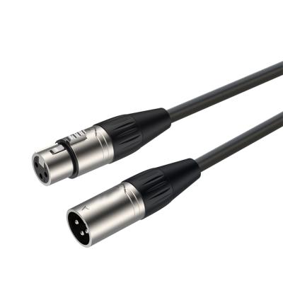 China Audio Microphone 3 Pin Microphone Male To Female XLR Cable for sale