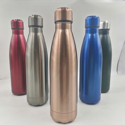 China 500ml 18/8 Stainless Steel PORTABLE Sports Cola Water Bottle Double Wall Stainless Steel Vacuum Insulated Cola Shape Thermos Flask for sale