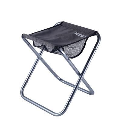 China Modern Wholesale price Outdoor furniture Chair Aluminum alloy and jacquard cloth storage Camping enlarged folding chair folding stool for sale