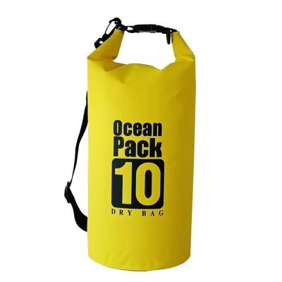 China PVC Hot sale PVC large capacity folding storage waterproof backpack waterproof bucket dry bag for outdoor diving swimming camping for sale