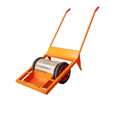 China Building Material Towable Magnetic Sweeper Machine Outdoor Floor Metal Salvage Machine With Rubber Wheel for sale