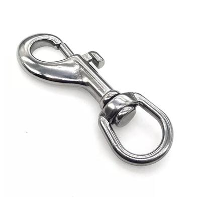 China Heavy Industry Hardware Mini Stainless Steel Swivel Eye Bolt Snap Swivel High Quality Rigging Dive Snap Hook for sale