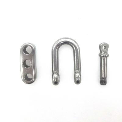 China Retail Industry Adjustable Stainless Steel D Shackle Paracord Shackle With Screw Pin for sale