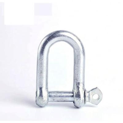 China Heavy Industry Big D Carbon Steel Metal D European Type Galvanized Shackle Stainless Steel Commercial European Type D Shackle for sale