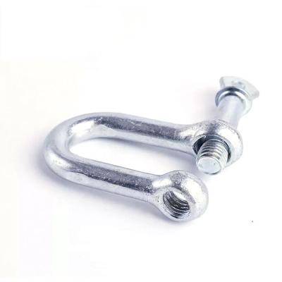 China Big D Hardware Screw Pin D Big D Shackles European Type Commercial Rigging Shackle Heavy Industry Commercial Shackle for sale