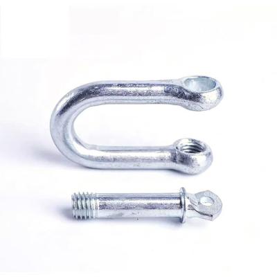 China Manufacturer Galvanized Heavy Industry Anchor D Ring Shackle Type Bolt From Rigging Hardware for sale