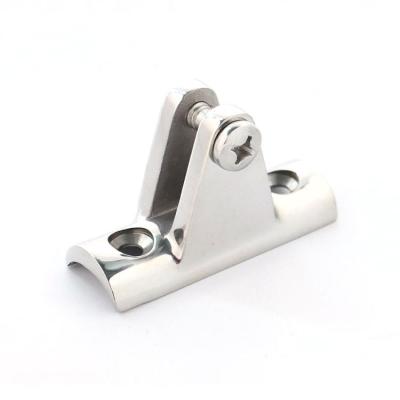 China Boat Yacht Custom 316 Stainless Steel Deck Hinge Boat Parts Top Metal Casting Quick Realse Angled Deck Hinge For Bolt for sale