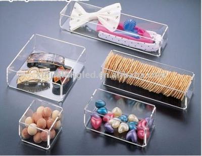 China Viable clear acrylic storage box without acrylic lid or container acrylic box display for sale