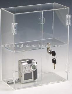 China Goods see crystal clear acrylic display cabinet storage cabinet for camera for sale