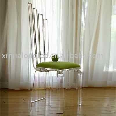 China Modern Clear Plexiglass Chairs Elegant Crystal Clear Acrylic Chair Dining Chairs for sale