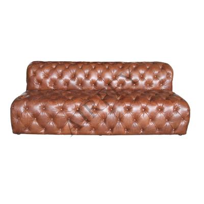 Cina Other Armrestless Vintage Chesterfield Leather Seat Combined Sofa Set For Living Room Hotel Club Furniture in vendita