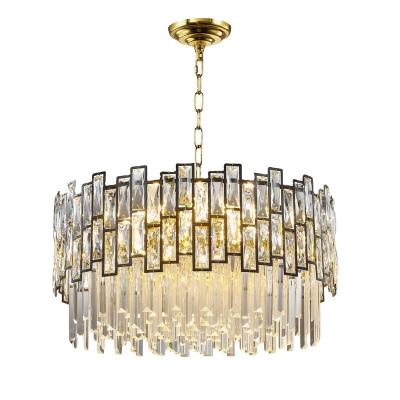 China Choiceyong Luxury Hotel Crystal Modern Round K9 Crystal Hanging Ceiling Light Indoor Dining Room Chandelier for sale