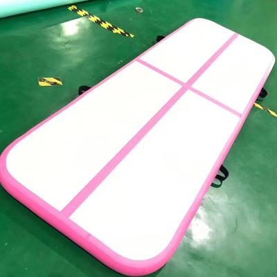 China Fitness Equipment Application popular 10 m inflatable air tumbling tracks for gymnastics mat for sale