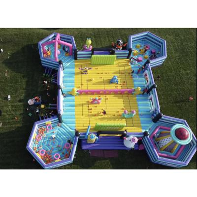 China PVC commercial grade factory direct big bounce house air space bouncer giant jumping castle outdoor inflatable theme park for adult for sale