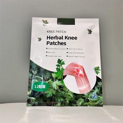 China Relieve Pain Chinese Herbal Wormwood Herbal Manufacturer Knee Patches Knee Relief Patch Pain Relief Plaster For Knee for sale