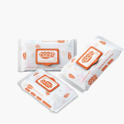 China Factory Price Eco-friendly Super Soft Premium Baby Wet Wipes Quality Wet Wipes Custom Logo for sale