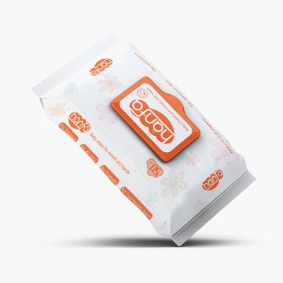 China Factory Price Natural Cloth Biodegradable Cleaning Cloth Baby Wipes Eco - Friendly Wet Wipes for sale