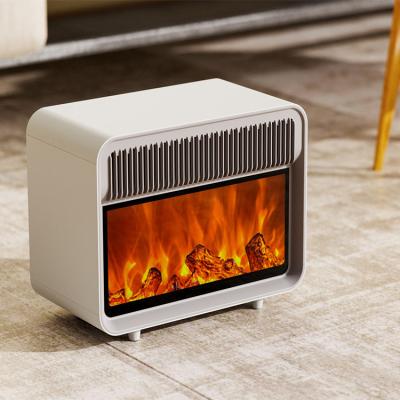 China Modern Luxury 1500W Fireplace Heater 3D Flame Burst Heater Fireplace Decorative Space Heaters Electric For Winter Home Room for sale