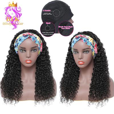 China Wholesale Afro Curly Headband Wig Headband Wig Hair For Black Women,Unprocessed Virgin Curly Headband Curly Wig for sale