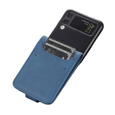 China Shockproof Factory PU Cover Wallet Card Holder Phone Leather Hard Case For Samsung galaxy z flip 3 wallet leather case for sale