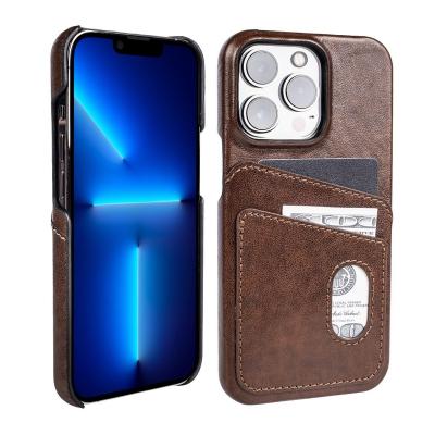 China Luxury Shockproof Full Skin Wallet Phone Case Leather Cover With Card Slot Holder For iphone 14 pro Case 13 12 Max Card Slot Holder Case for sale