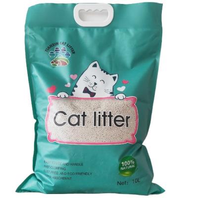 China Sustainable Popular Products Bentonite Cat's Litter Clumping Litter for sale