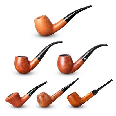 China Customized Hot Selling Popular Creative Wooden Briar Smoking Pipe Smoking Logo Wooden Briar for sale