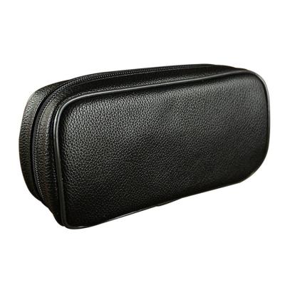 China Practical Small Size PU Smoking Pipe Storage Pocket Leather Material Bag for sale