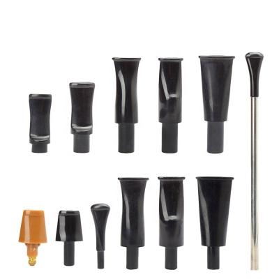 China DIY Small Smoking Stem MUXIANG Tobacco Pipe Short Acrylic Stem Wooden Pipe Mouthpieces With 3mm/9mm Filter for sale