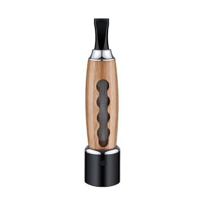 China Ashtray Simple Design Convenient Use Travel Wooden Tube Ashtray For Smoking With Lighter for sale