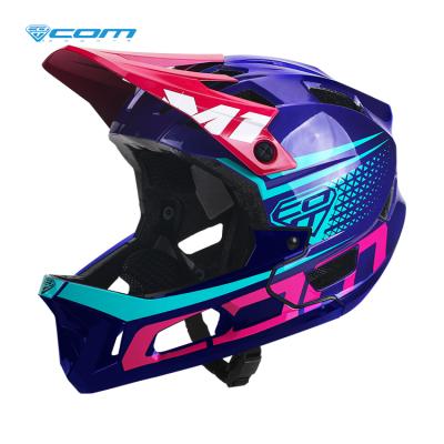 China Compatible MTB/DH/BMX Riding Visor Bike Helmet For Adult Headlight Bicycle Sports Safety Mtb Bike Riding Cycling Helmet for sale