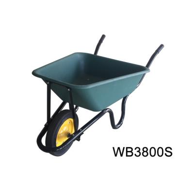 China Garden tool all hand tools names wheelbarrow130kg high quality wheelbarrow wb3800 with plastic tray south africa market for sale