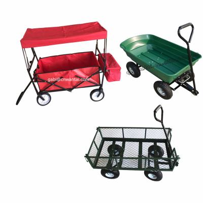 China Tools Qingdao wantai garden tools cart foldable wheelbarrows for sale