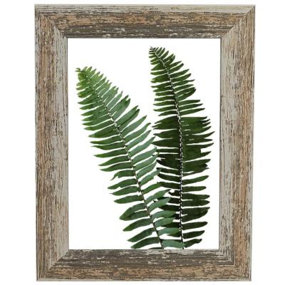 China Multi Functional New Design Picture Frame Rustic Profile Craft White Distressed Wood Frame for sale