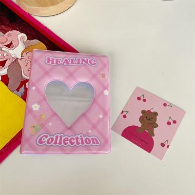 China Custom Shape 64 Hollow Cartoon Cloth Heart Cute Kawaii Cute Comic Print Collecting Small Book Groupie Polaroid Photo Album for sale