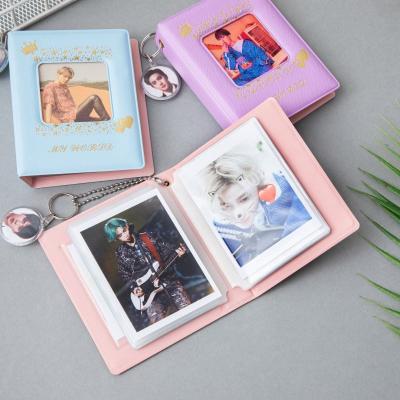 China Custom K-Noise Vinyl PVC Cover Mini Cloth Sof Character Cartoon Color Print Gathering Photo Album With Key Ring for sale