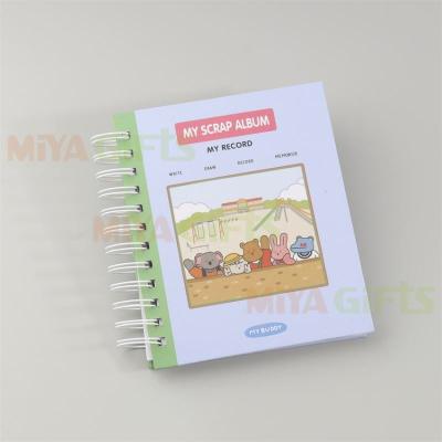 China Custom Size Fabric Printing Hard Paper Color Cardboard Sticker Album Reel Sticker Storage Book for sale