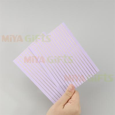 China Custom Printing Nice Foil Printed Lined Color Journaling Cards Paper Rectangle Note-Taking Cards for sale