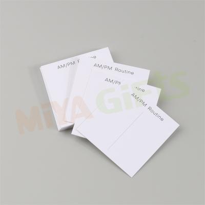 China Customized Printed Printing Cardboard AM/PM Cardboard Running Daily Planning Task Card Mini For Planner for sale