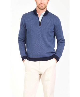 China 55% anti-pilling MEN'S COTTON/54 SWEATER MODAL FISHBONE KNITTED SWEATER for sale