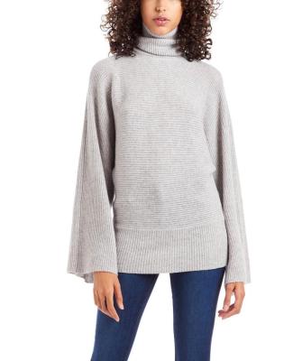 China WOMEN'S 100% CASHMERE KNITTED DOLMAN TURTLE NECK SWEATER anti-shrink for sale