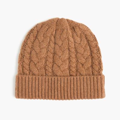 China CABLE KNIT MEN'S 100% CABLE KNITTED CASHMERE HAT for sale