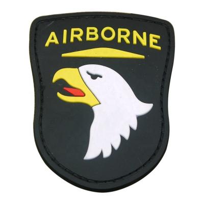 China Handmade Wholesale Waterproof Velcro Armband PVC Patch 2D/3D Custom Letter Patches Iron On Rubber Patch for sale