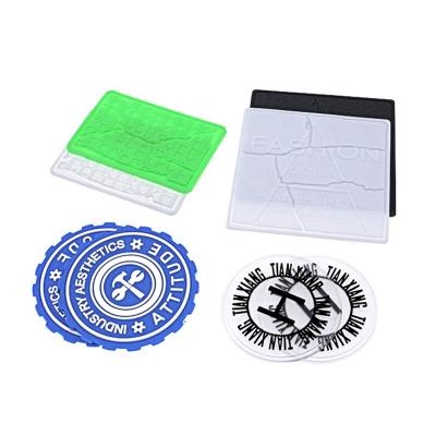 China Handmade Custom Soft 3D PVC Patches Hook And Loop Garment Accessory Rubber Patch For Apparel / Bag for sale