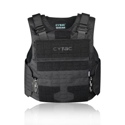 China Laser-Cut MOLLE Pannels for One-Handed Quick Release Light Weight Tactical Carrier and Precision Cytac Plate Tactical Vest for sale