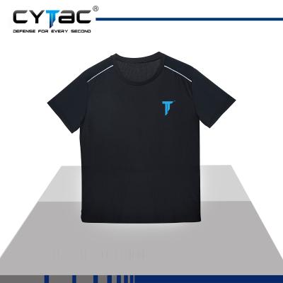 China Cytac Fabric Quick Dry Top Tactical Black Goods T-shirt Mesh Back Design A Quick Dry T-shirt for sale