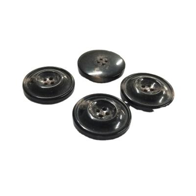 China Four viable plastic 36L holes sewing fake horn button for sale