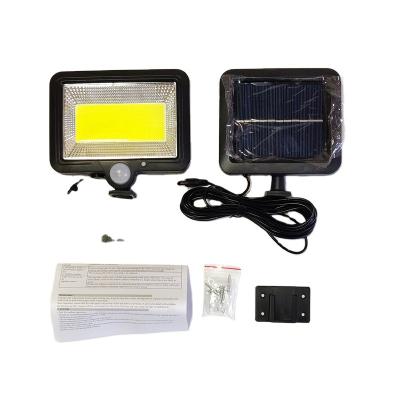 China Garden 56 98 led 100 108 120 128 cob solar power radio sensor interaction intelligent lamp led wall light for sale