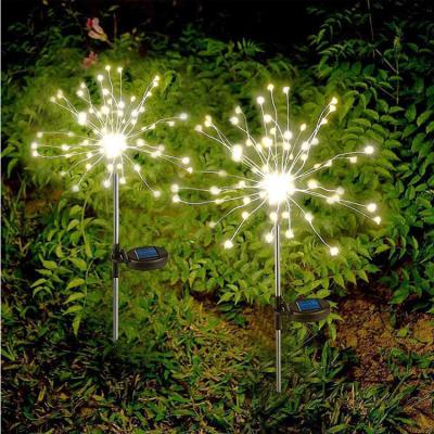 China Outdoor Waterproof Solar Garden Dandelion Firework Light Christmas Decoration Light String Light for sale